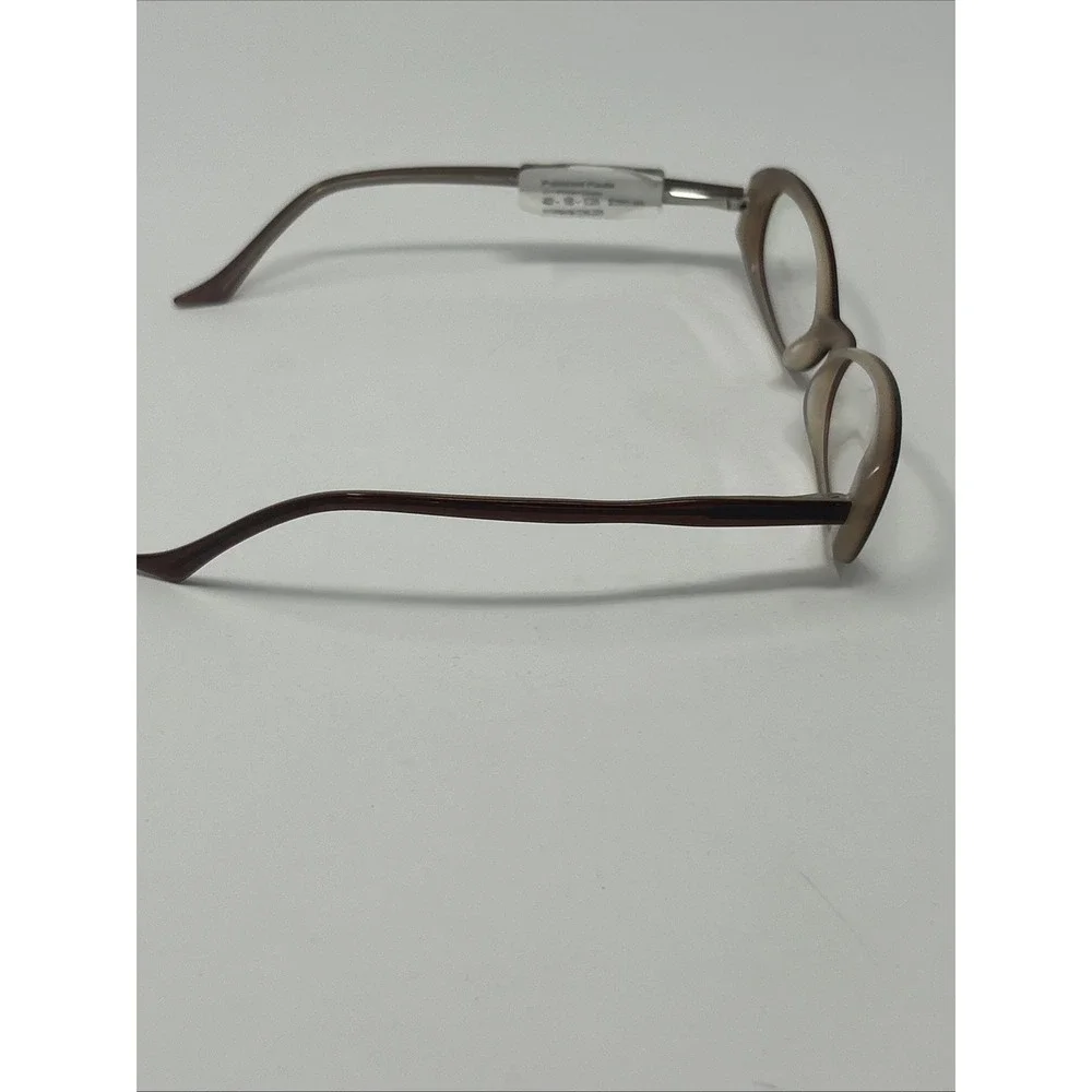 NWT Norman Childs POLISHED PAULA Eyeglasses 49-18-135 Child Brown Creme Frames